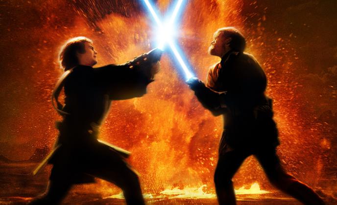 Combat entre Anakin et Obi-Wan