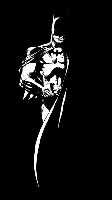 Silhouette de Batman noir sur fond d'écran blanc - Meilleurs fonds d'écran  DC