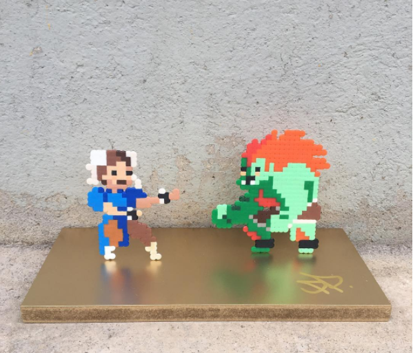 Street Fighter Perler SF2 Street Fighter 2 Pixel Art 8 Bit 