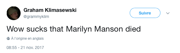 tweet Marilyn Manson charles Manson 5
