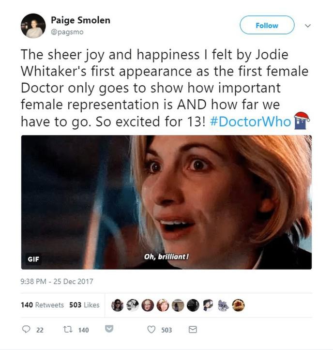 reaction twitter fan doctor who 8