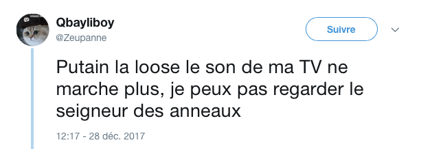top tweet seigneur anneaux sans son 6