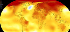 2017 : deuxième année la plus chaude sur Terre depuis 1880