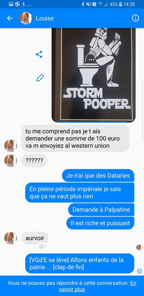 conversation facebook troll étoile mort 1