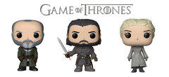 Nouvelles figurines Pop Game of Thrones : Daenerys, Davos, Jon Snow et Daenerys sur son trône