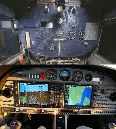 cockpit avion monomoteur