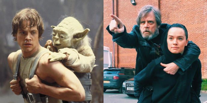 Luke Yoda et Rey