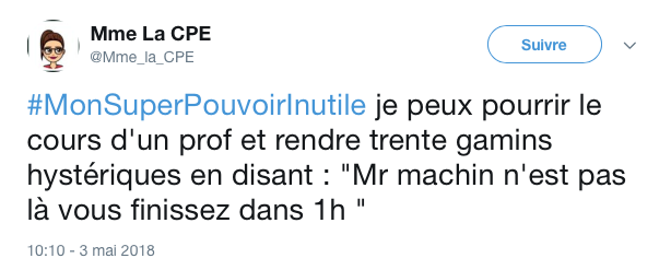 top tweets pouvoirs inutiles 10