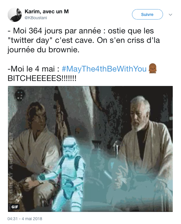 top tweets Star Wars day 8