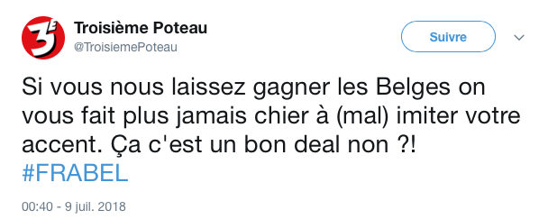 top tweets France Belgique 2018 13