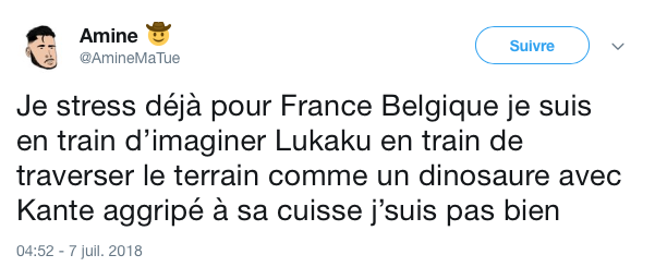top tweets France Belgique 2018 10
