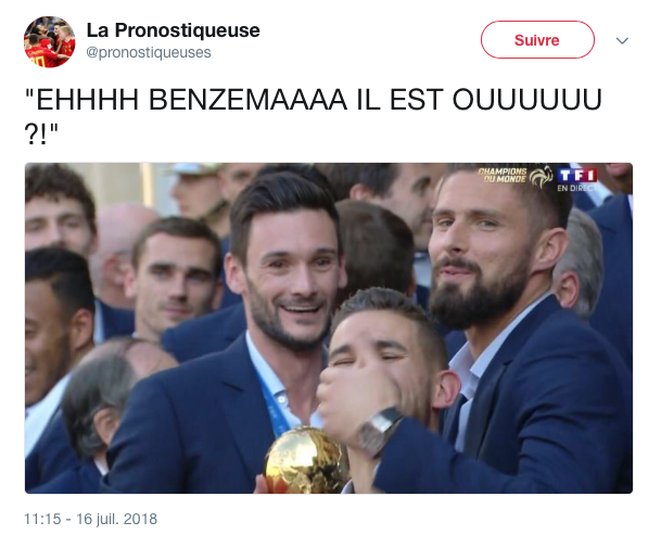 top tweets equipe de France champion du monde 26