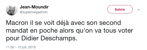 top tweets equipe de France champion du monde 18
