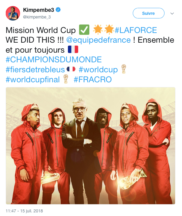 top tweets equipe de France champion du monde 16