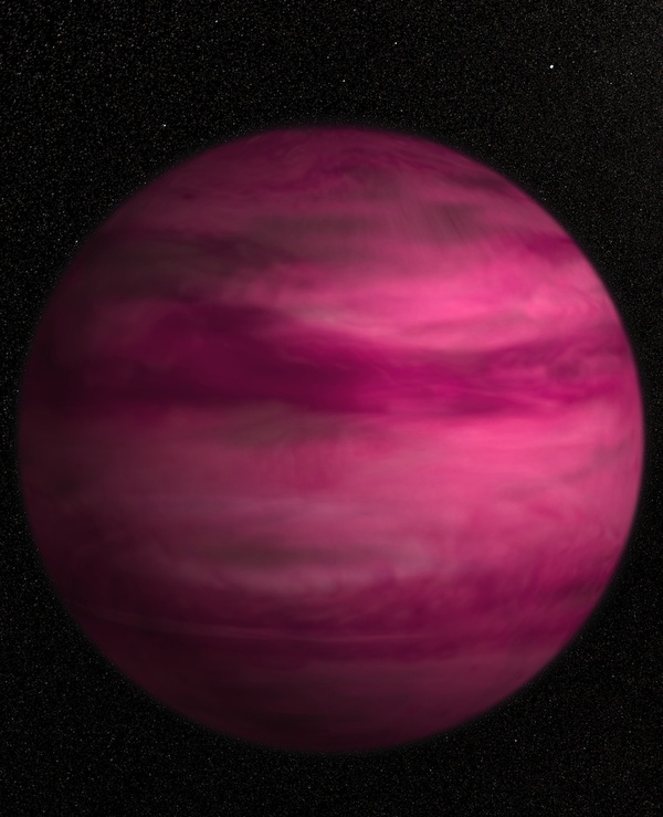 planète rose