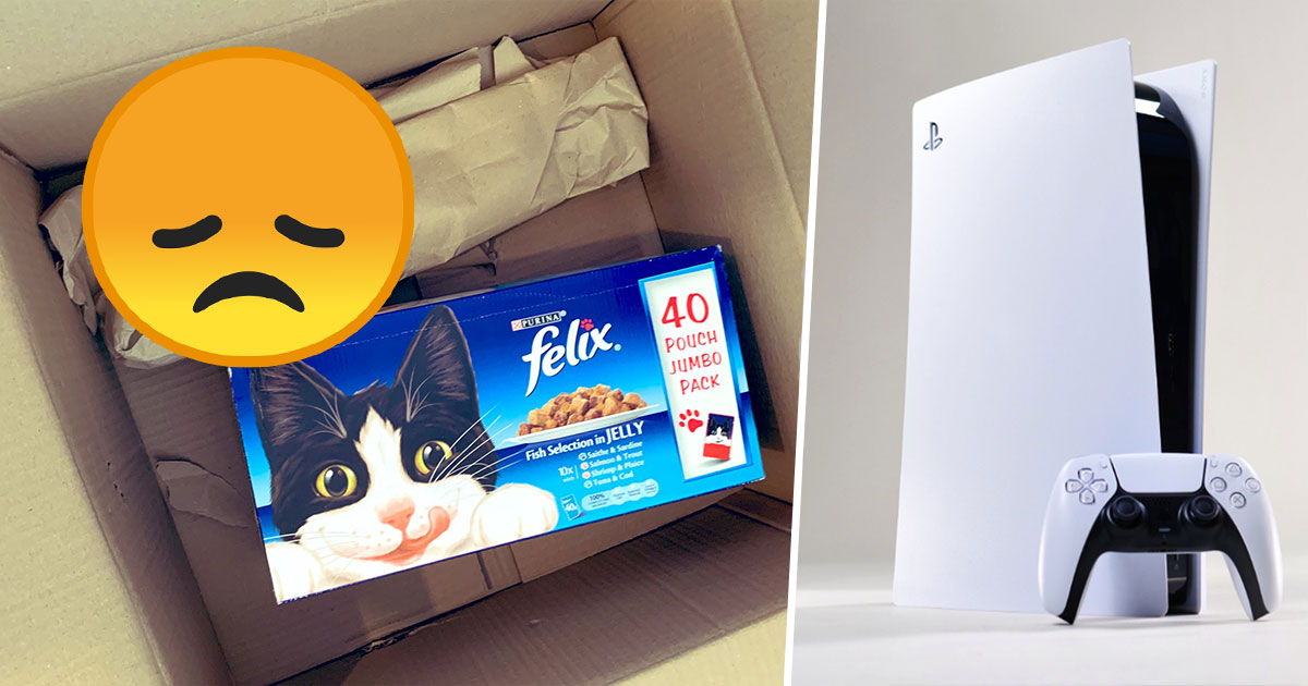 Ps5 Il Recoit De La Nourriture Pour Chat A La Place De Sa Console Amazon Le Rembourse D Un Montant Risible