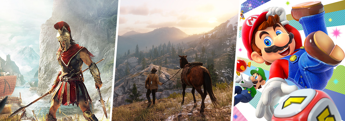 Red Dead Redemption II, AC Odyssey, Super Mario Party, les sorties immanquables de ce mois d