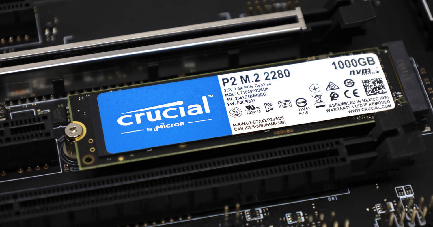 Disque SSD interne Crucial M.2 NVMe P2 1 To - Fnac.ch - SSD internes