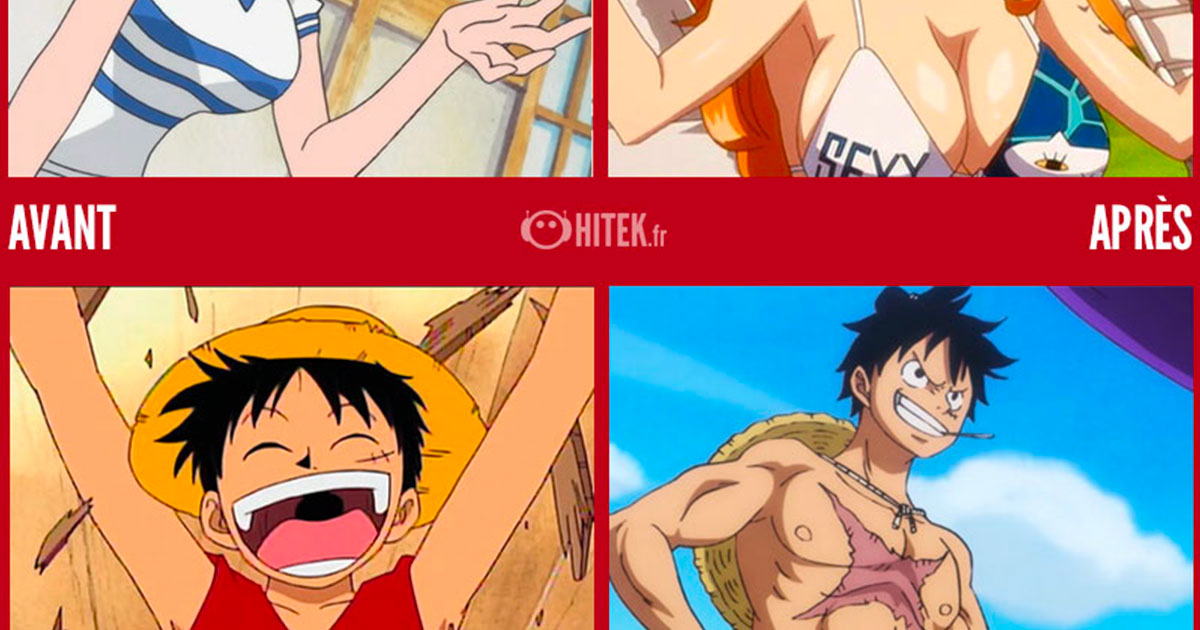 The Development Of 25 Characters From One Piece Between Its First Appearance And Today The Courier