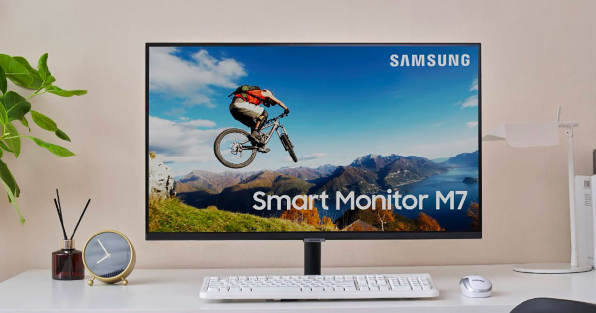 Samsung Smart Monitor M7 : l'écran 4K pour PC faisant aussi TV est à son  plus bas prix