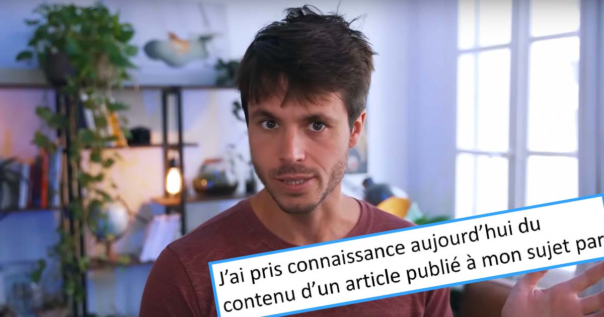 YouTube : Léo Grasset (DirtyBiology) répond aux accusations de violences sexuelles dont il fait l