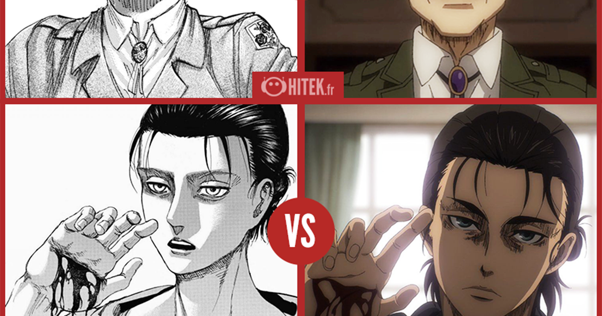 attack on titan manga vs anime