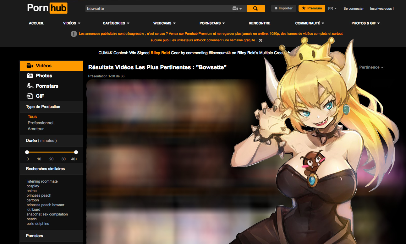 Pornhub bowsette