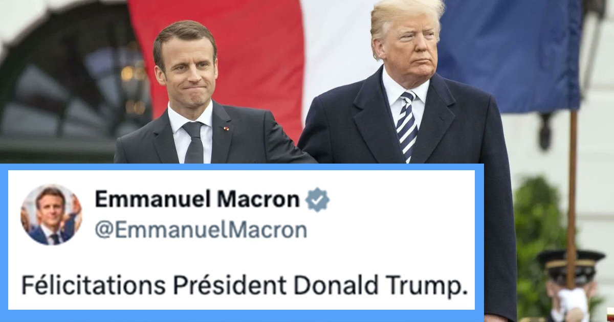 Élections américaines : Emmanuel Macron félicite Donald Trump, les internautes en colère