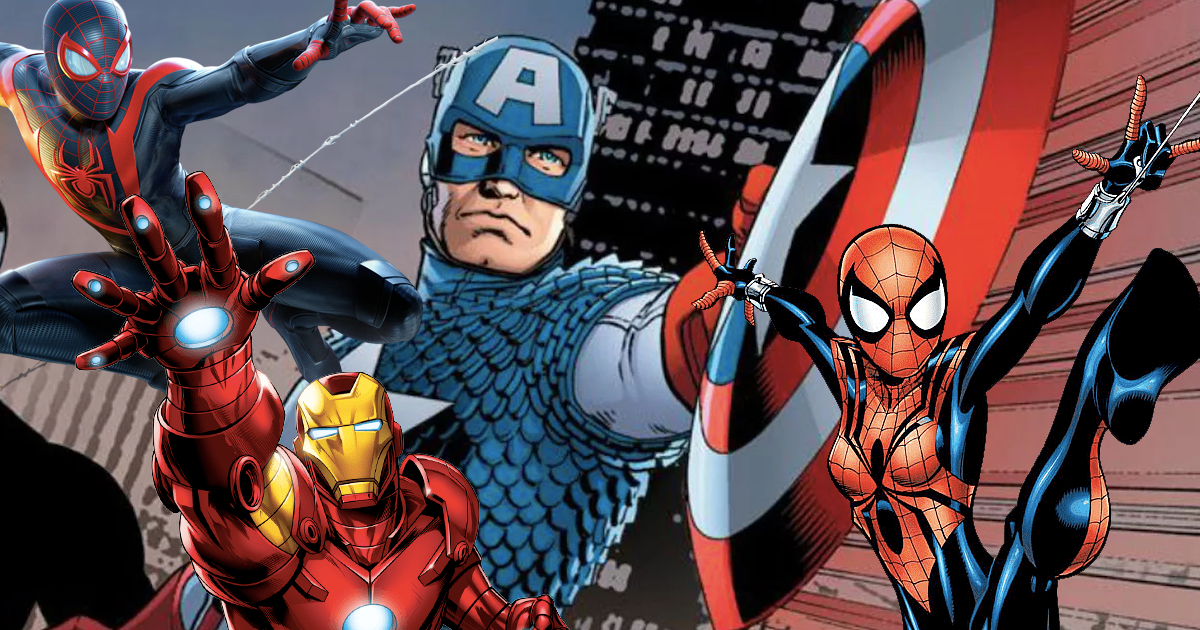 Marvel Quand Iron Man Spider Man Et D Autres Super Heros Enfilent Le Costume De Captain America