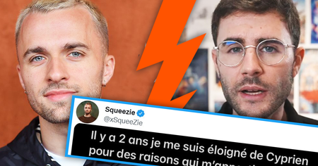 Squeezie prend la parole sur la polémique avec Cyprien et calme le jeu