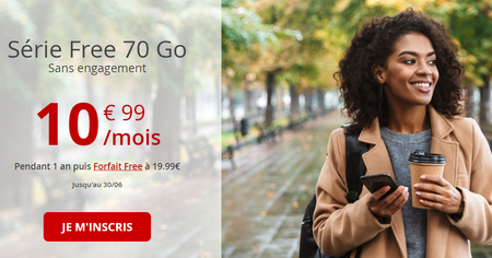 Une nouvelle offre chez Free pour un forfait mobile 4G 70 Go