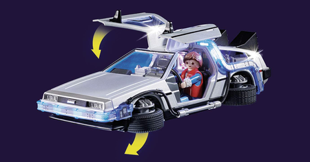 Promo sur le set Playmobil Retour vers le futur avec la célèbre DeLorean