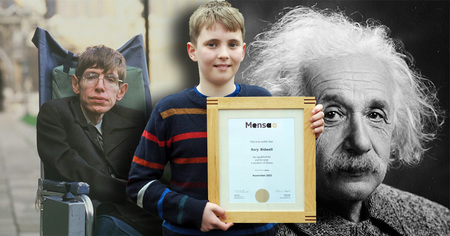 Cet enfant obtient un score supérieur à ceux d'Hawking et d'Einstein à un test de QI