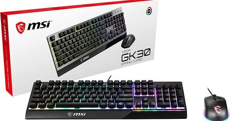 Promo sur un super Pack Gaming MSI avec clavier, souris et carte STEAM