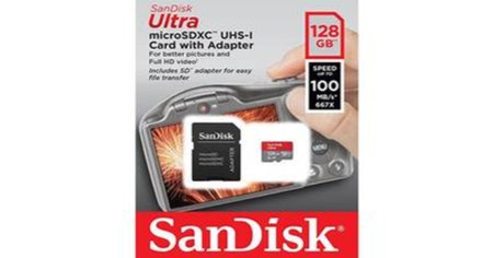 Tarif de promotion sur la puissante carte mémoire SanDisk micro SDX ultra 128 Go