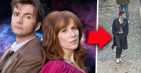 Doctor Who : des images de tournage fuitent, premier aperçu de David Tennant et Catherine Tate