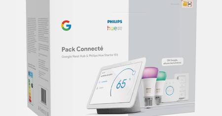 Nouvelle promotion sur le pack Maison connectée Philips avec l'enceinte Home Mini + le Chromecast + l'ampoule Hue E27 + la prise mart Plug