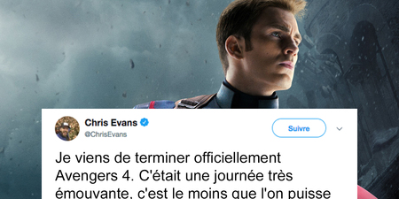 Avengers 4 : Chris Evans fait ses adieux à Captain America avec émotion !