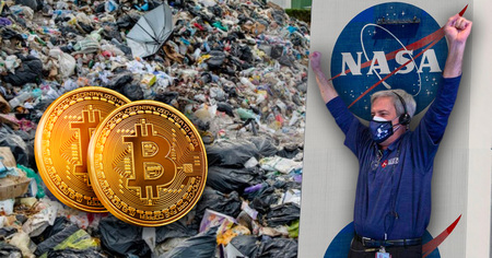 Bitcoins : il jette plusieurs millions de dollars à la poubelle et demande à la NASA de les retrouver