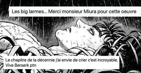 Berserk : les fans pleurent devant la fin du dernier chapitre de Kentaro Miura