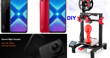 Bonnes affaires : Honor 8X, Xiaomi Mijia Mini Caméra 4K et Alfawise u30 pour imprimer vos objets en 3D