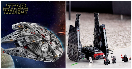 LEGO Star Wars : Faucon Millenium, navette de Kylo Ren, sublimes promotions sur de belles répliques