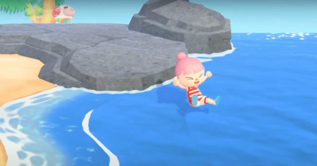 Animal Crossing New Horizons se met à jour, la nage débarque