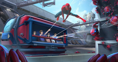 Disneyland Paris : de nouvelles images de l'incroyable attraction Spider-Man où vous allez incarner le héros (vidéo)