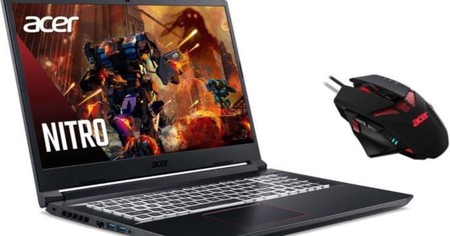 Offre exceptionnelle sur le PC Portable Gamer Acer Nitro AN517-52-505S 17,3” FHD et la souris Nitro