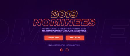 Game Awards 2019 : voici la liste des jeux vidéo nommés pour cette année