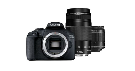 Pack reflex Canon EOS 2000D : grosse promotion pour ce pack avec 2 objectifs et des accessoires