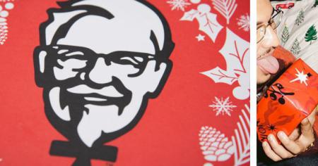 KFC : avec ce papier cadeau pour Noël, vous allez « dévorer » vos cadeaux