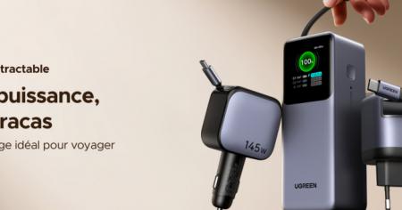 UGREEN Nexode Retractable Series : kit de charge rapide avec USB-C rétractable