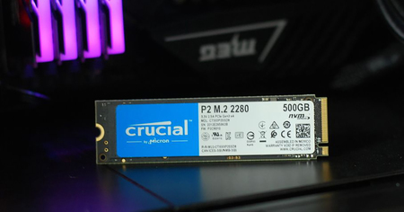 Le disque SSD M.2 NVMe Crucial P2 de 500 Go à moins de 55 euros